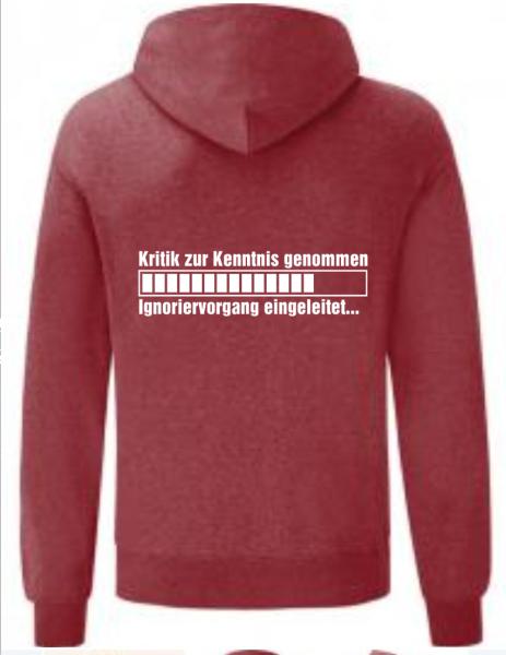 Kritik zur Kenntnis genommen